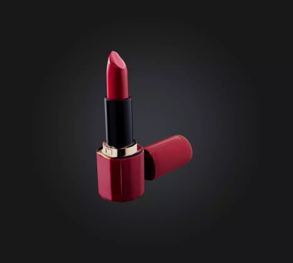 lipstick Low-poly 3D model_0