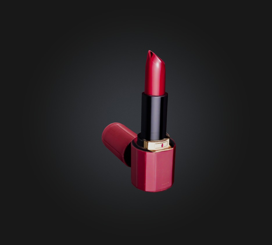 lipstick Low-poly 3D model_3