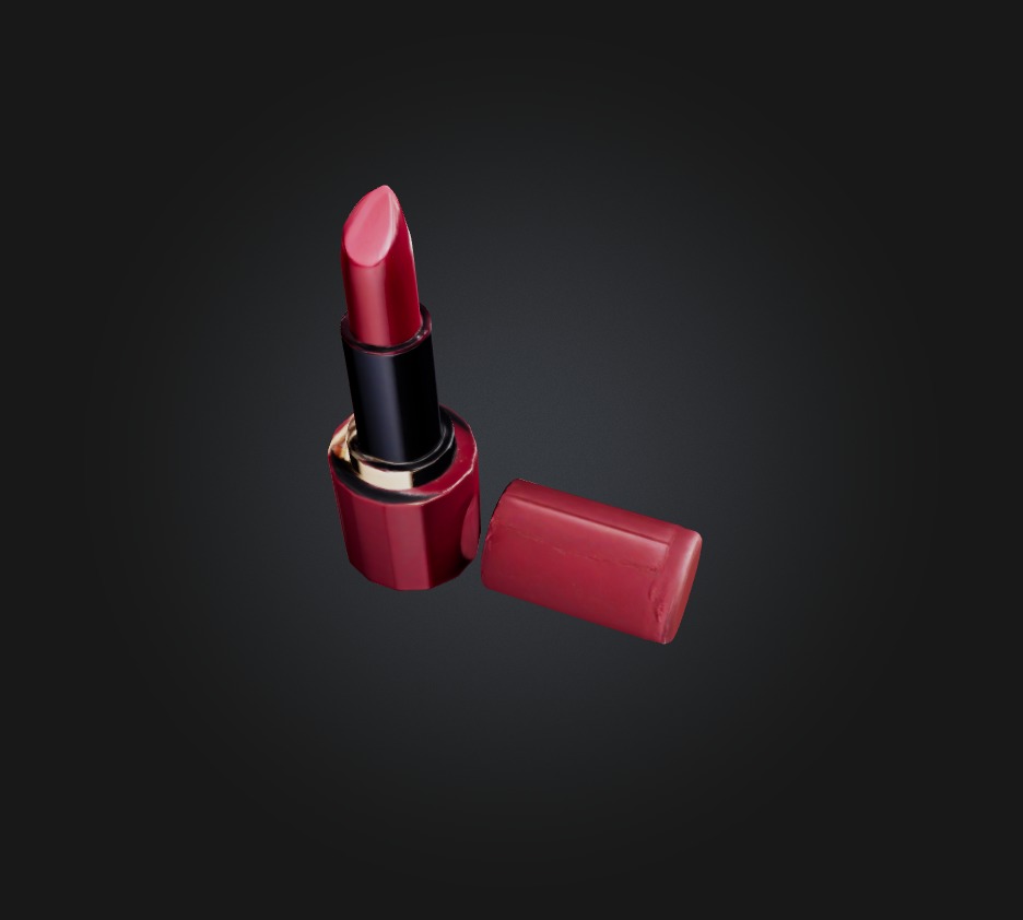 lipstick Low-poly 3D model_8