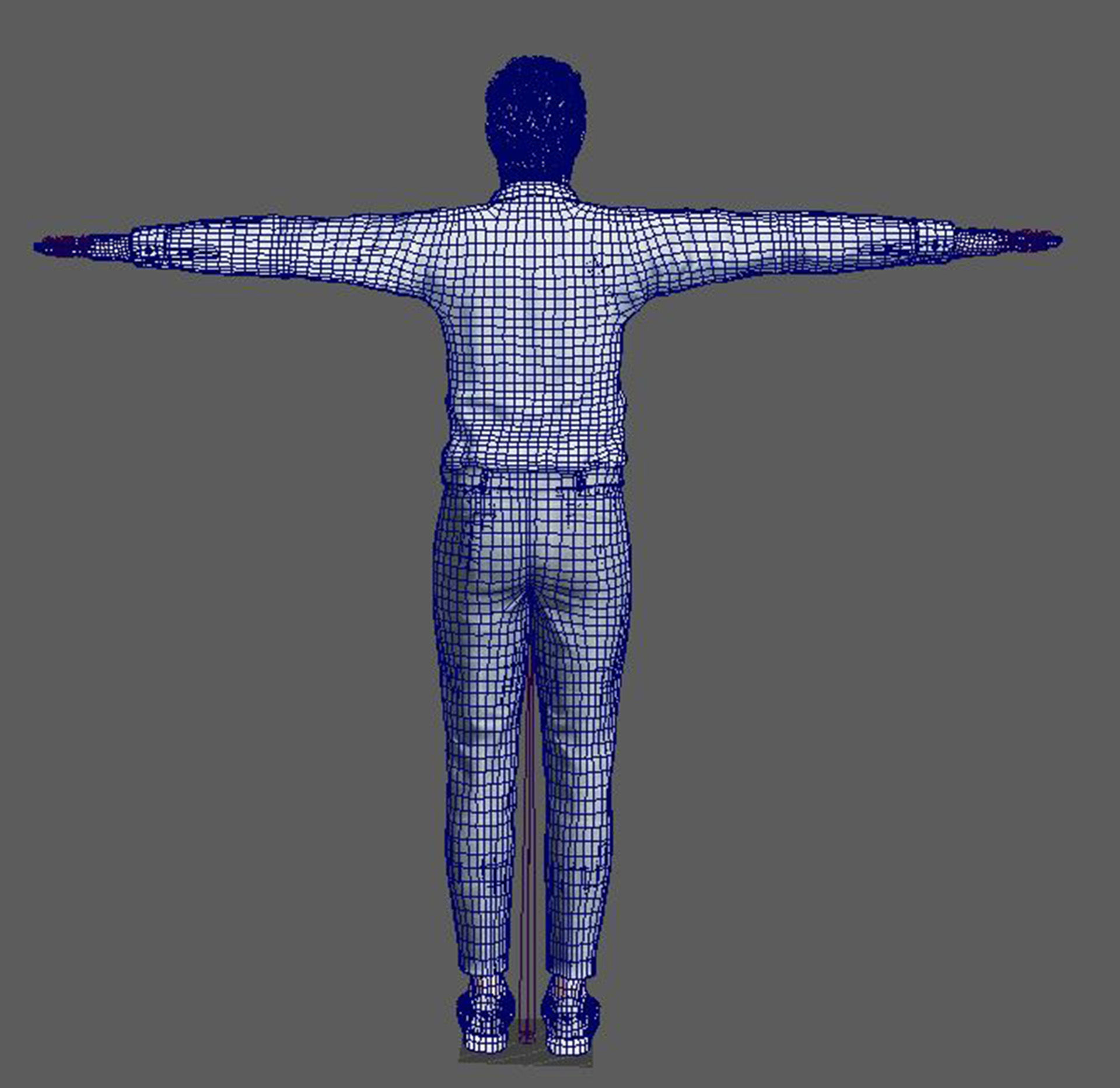 Matt Damon 3d model low-poly Low-poly 3D model_18