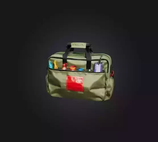 health bag for games  Low-poly 3D model