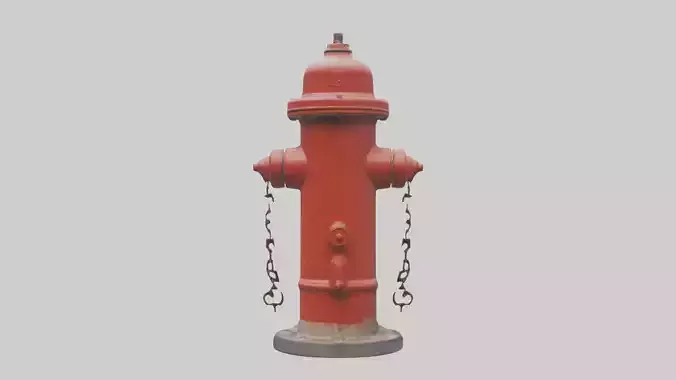 Fire Hydrant Model Low-poly 3D model