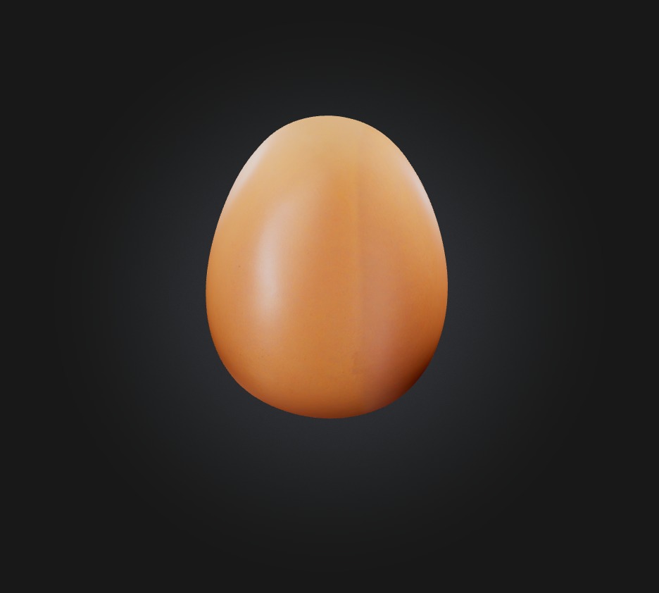 Egg Model Low-poly 3D model_8