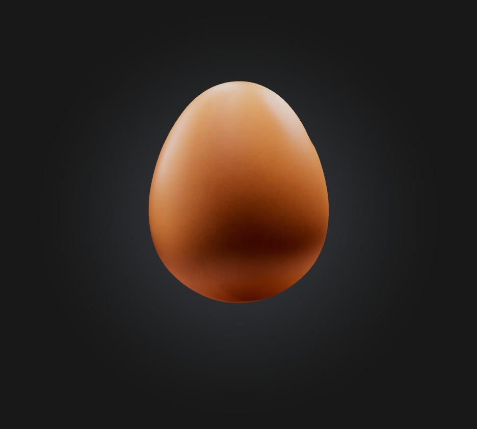 Egg Model Low-poly 3D model_3