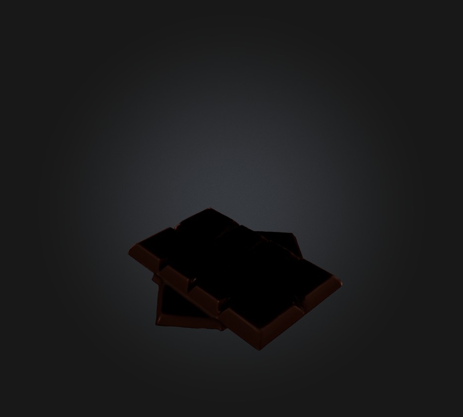 Chocolate 2 Low-poly 3D model_4
