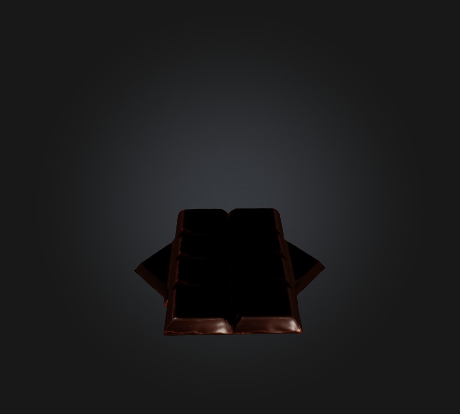 Chocolate 2 Low-poly 3D model_8
