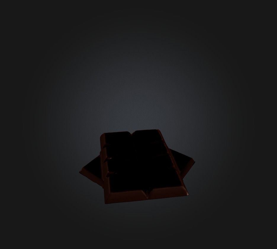 Chocolate 2 Low-poly 3D model_3