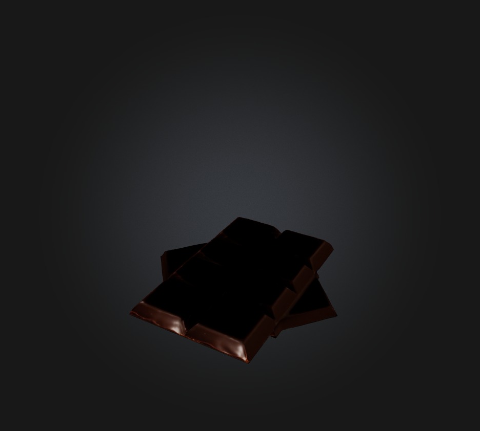 Chocolate 2 Low-poly 3D model_7