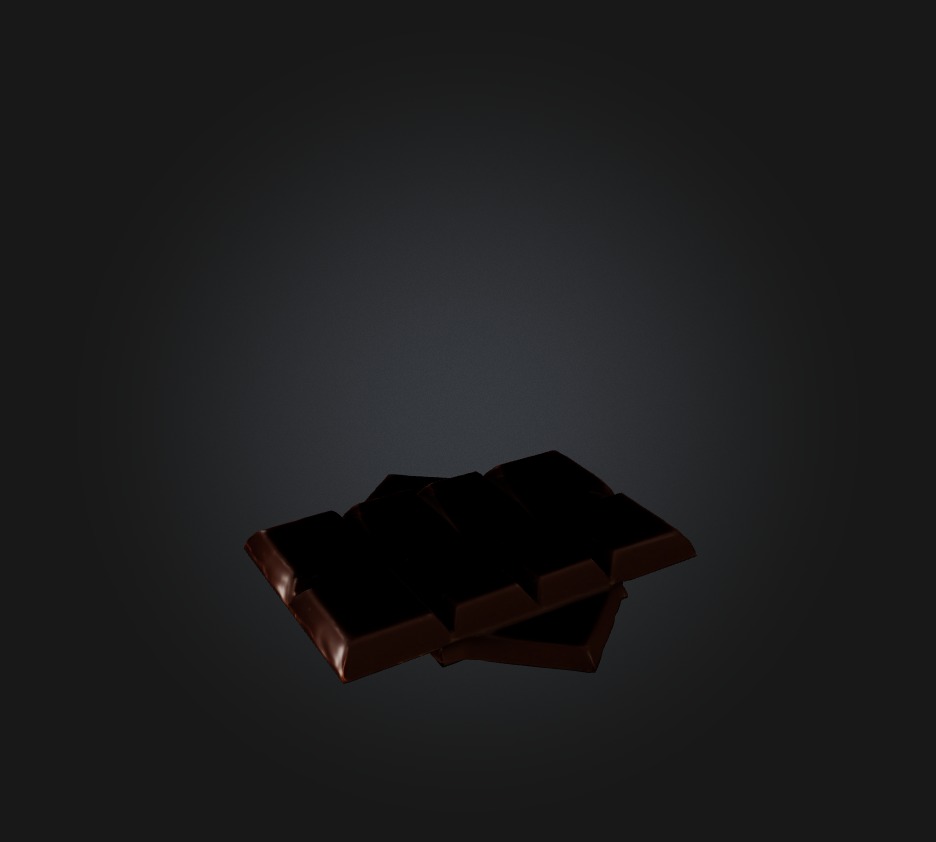 Chocolate 2 Low-poly 3D model_6