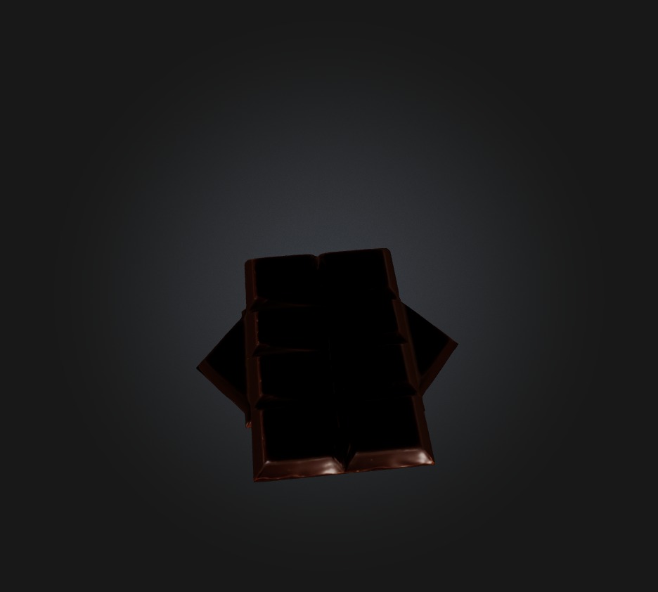 Chocolate 2 Low-poly 3D model_9