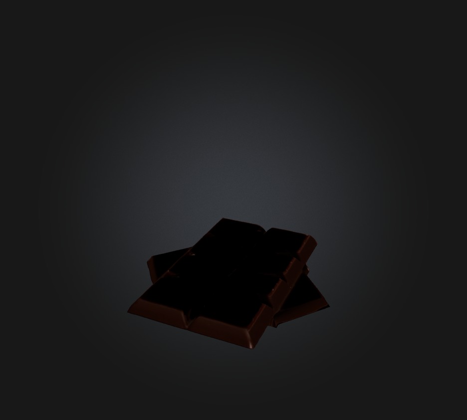 Chocolate 2 Low-poly 3D model_2