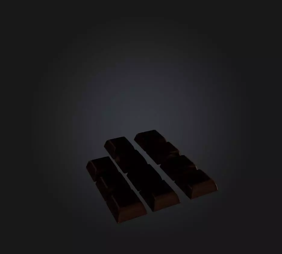 Chocolate Low-poly 3D model_0
