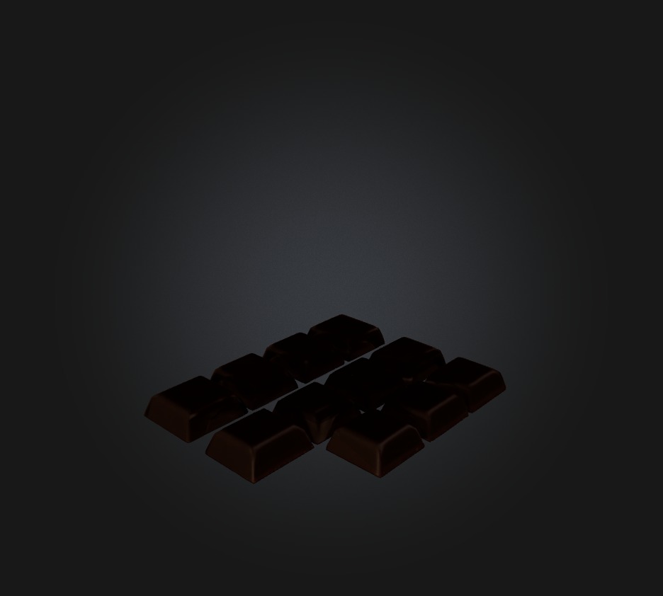 Chocolate Low-poly 3D model_4