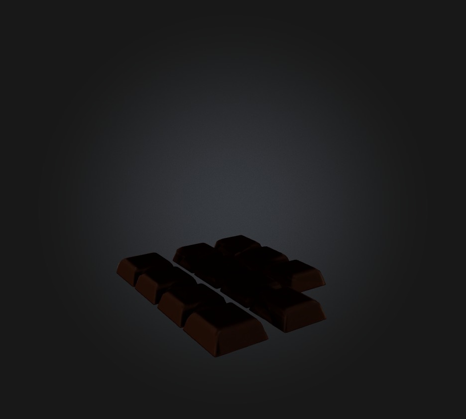 Chocolate Low-poly 3D model_6