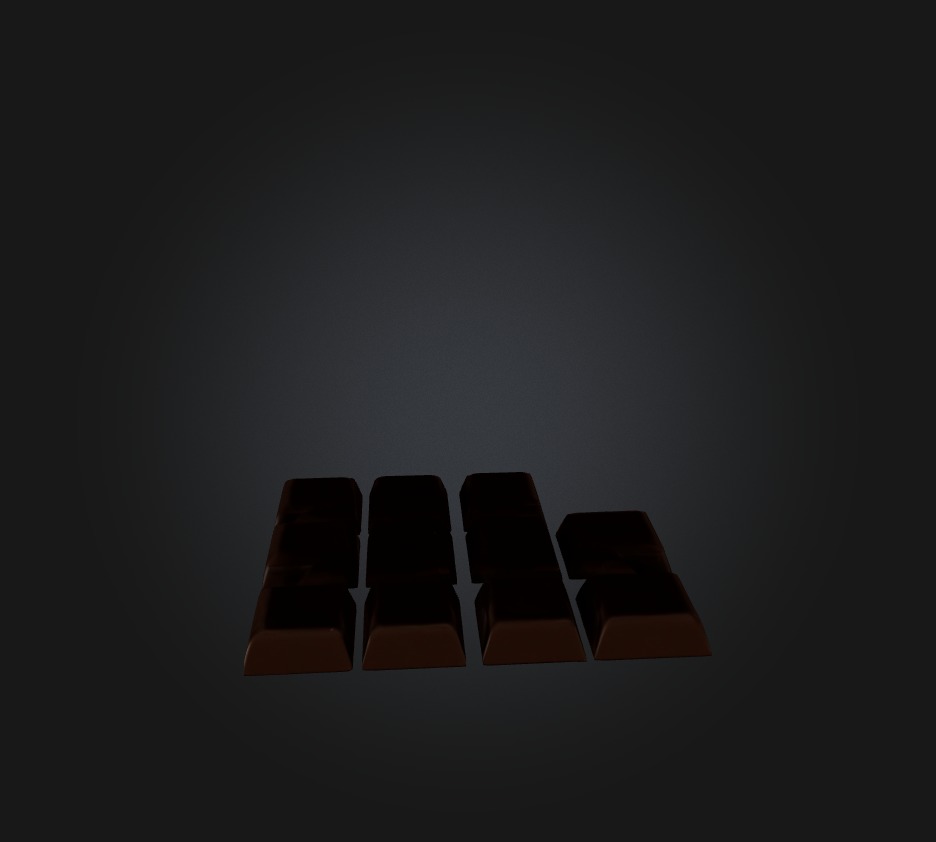 Chocolate Low-poly 3D model_8