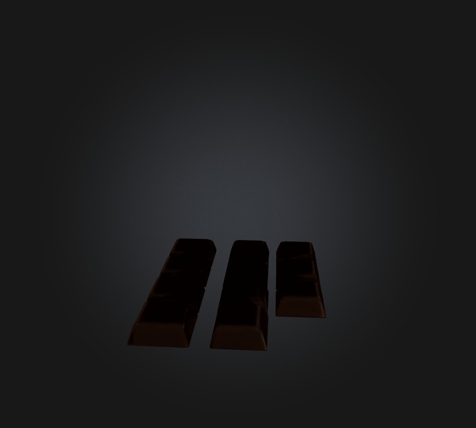 Chocolate Low-poly 3D model_5