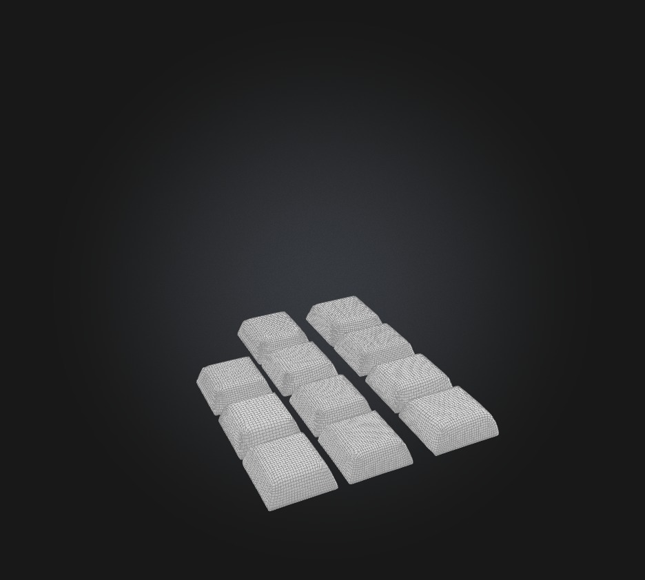 Chocolate Low-poly 3D model_1