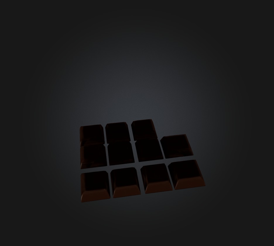 Chocolate Low-poly 3D model_9