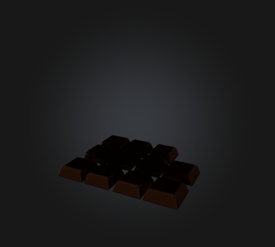 Chocolate Low-poly 3D model_7
