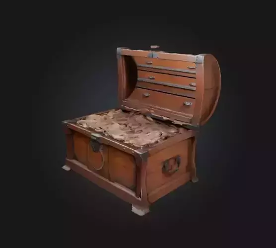 chest Low-poly 3D model