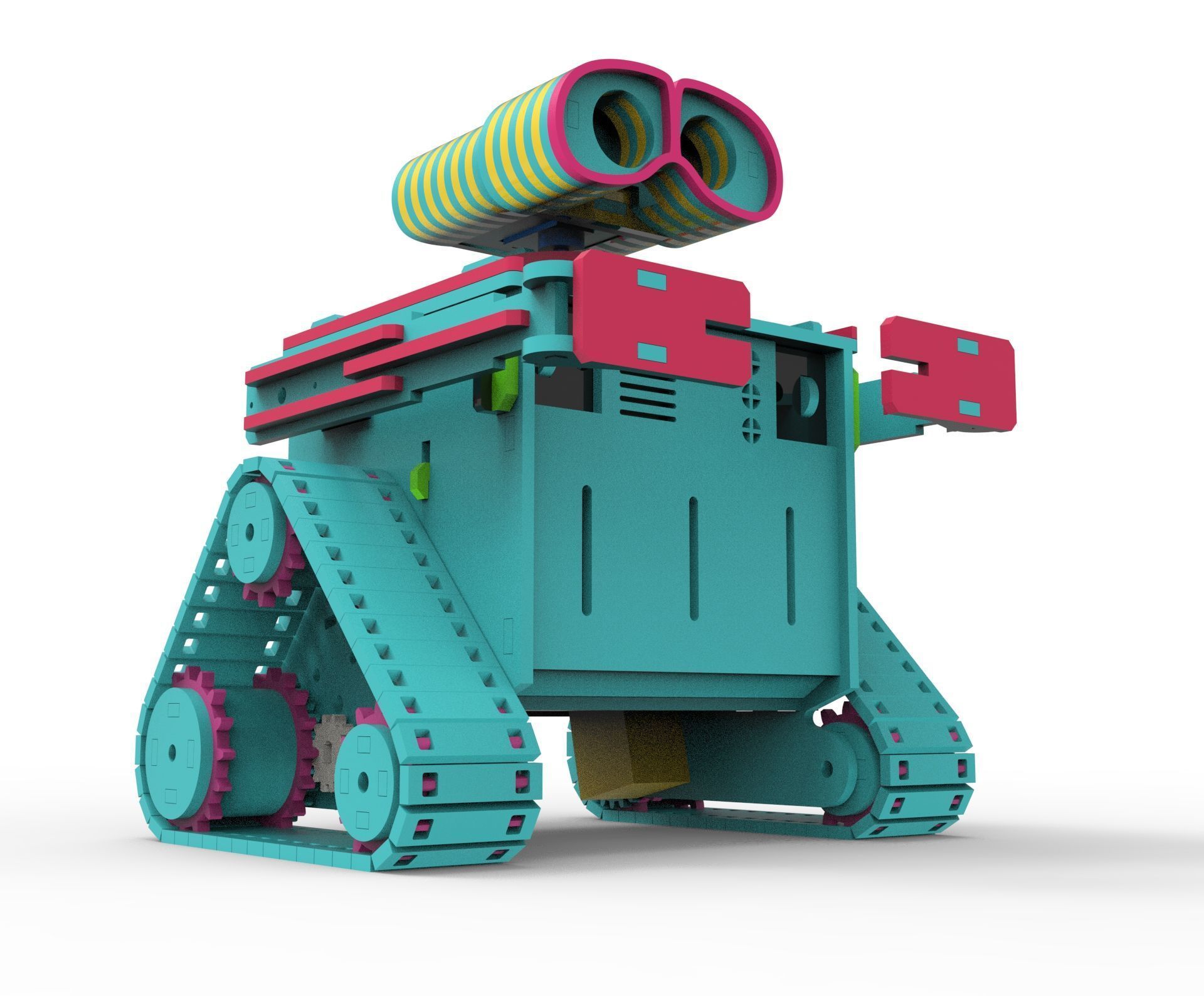 wall E Robot 3D print model_2