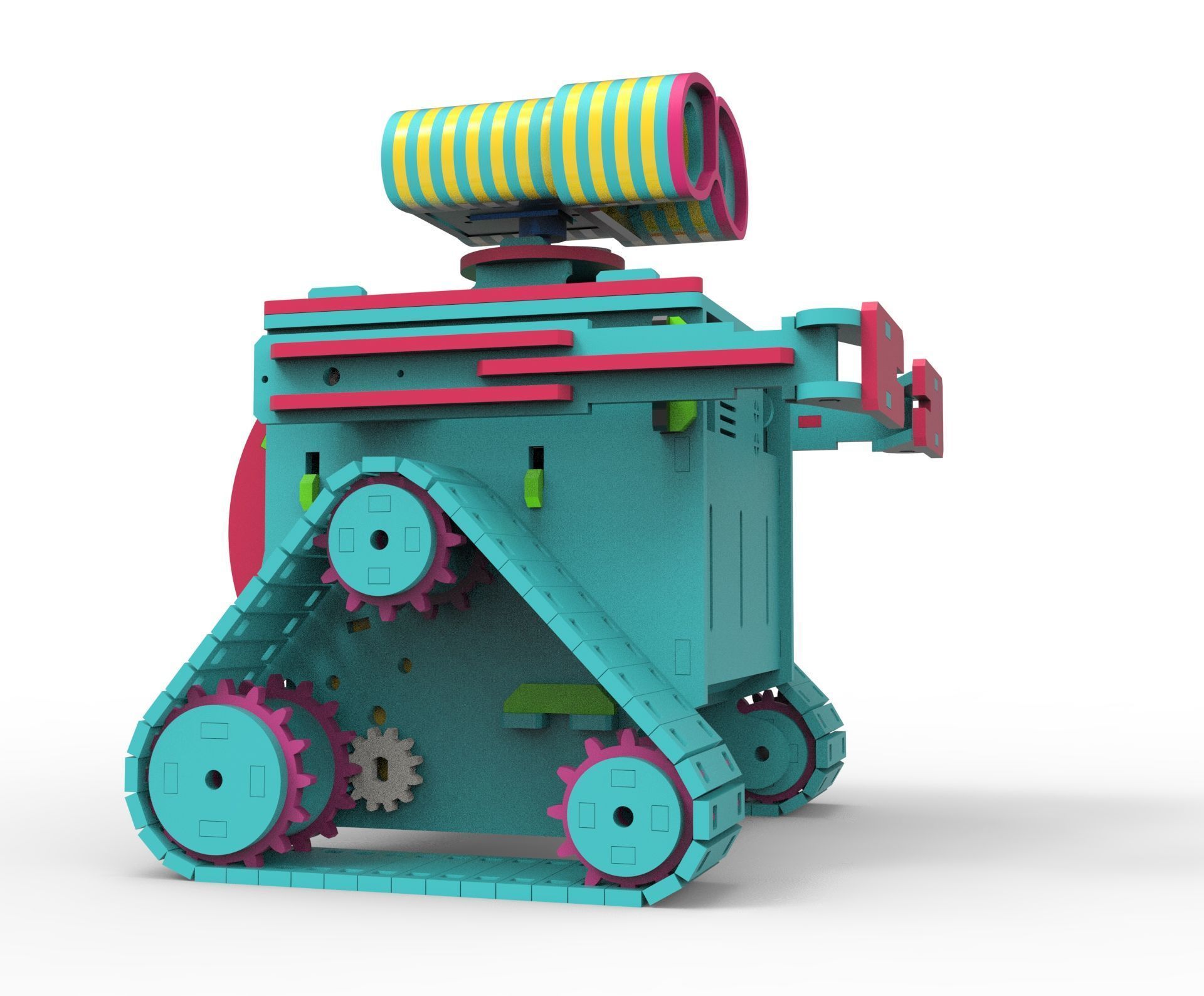 wall E Robot 3D print model_3