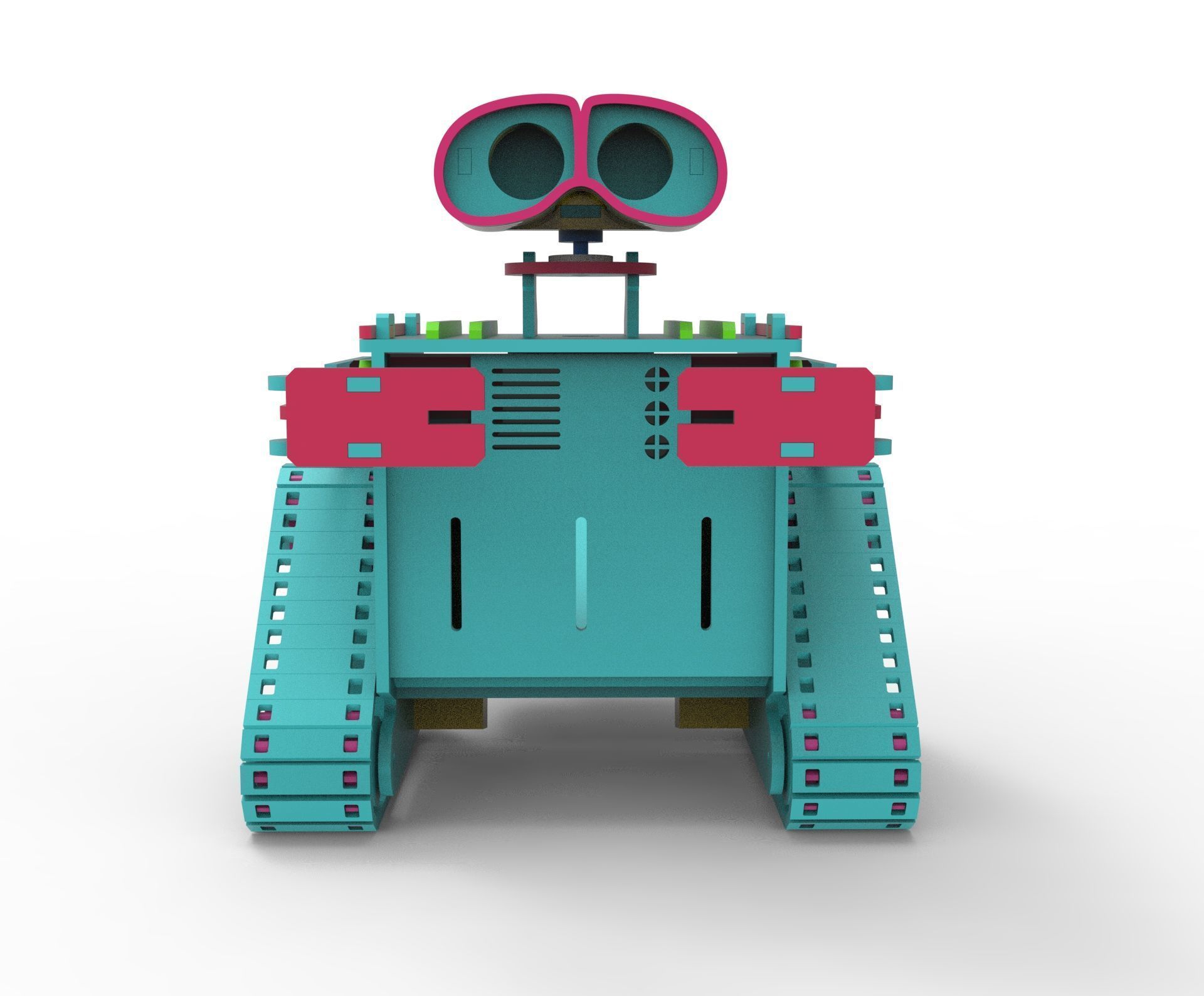 wall E Robot 3D print model_10