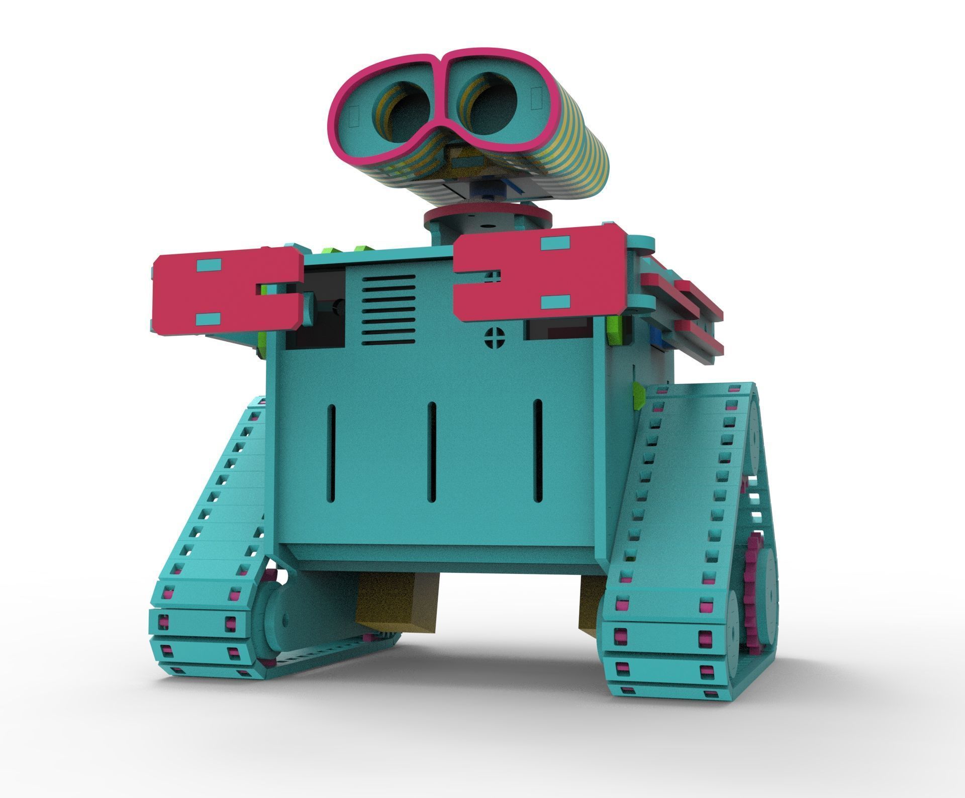wall E Robot 3D print model_4