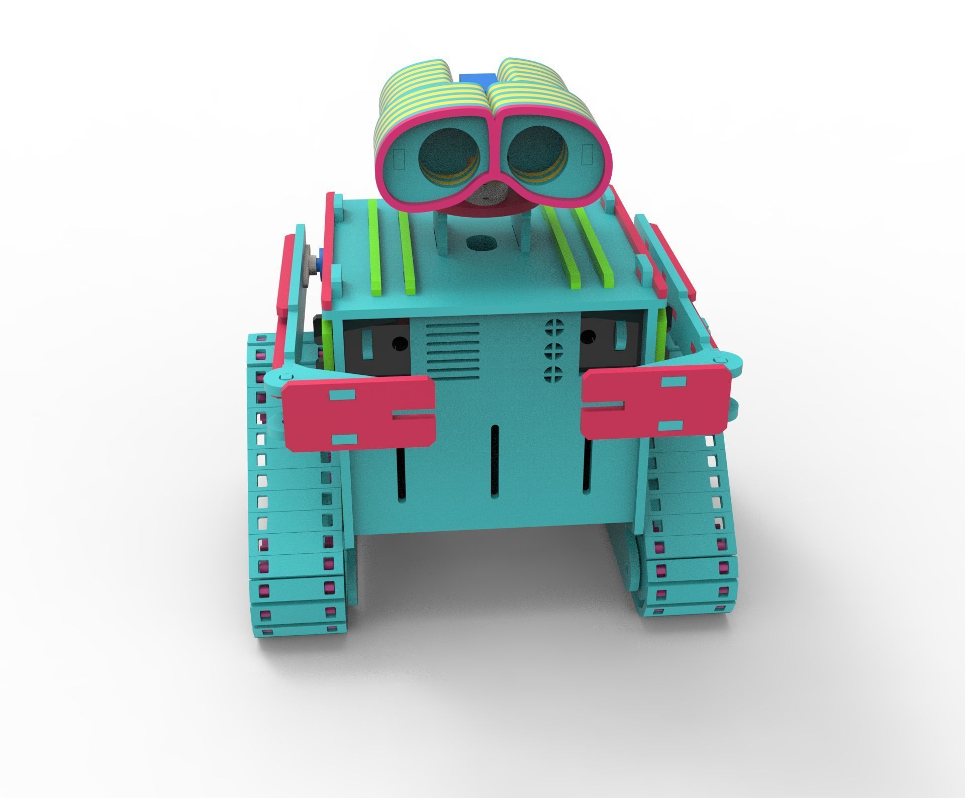 wall E Robot 3D print model_12
