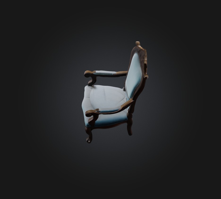 chair  Low-poly 3D model_8