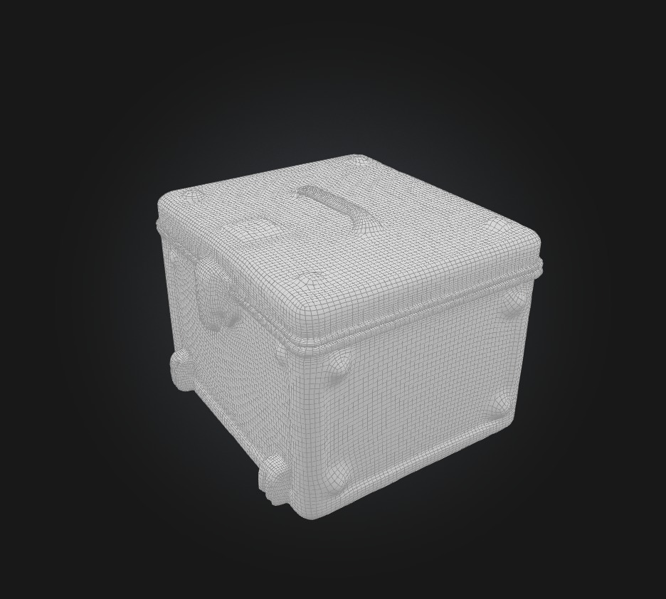 bullet box Low-poly 3D model_1