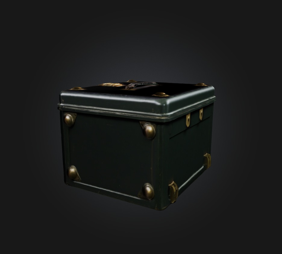 bullet box Low-poly 3D model_7