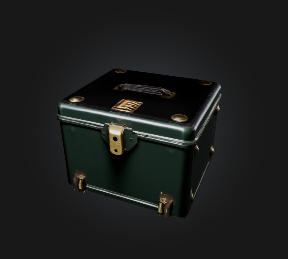 bullet box Low-poly 3D model_2