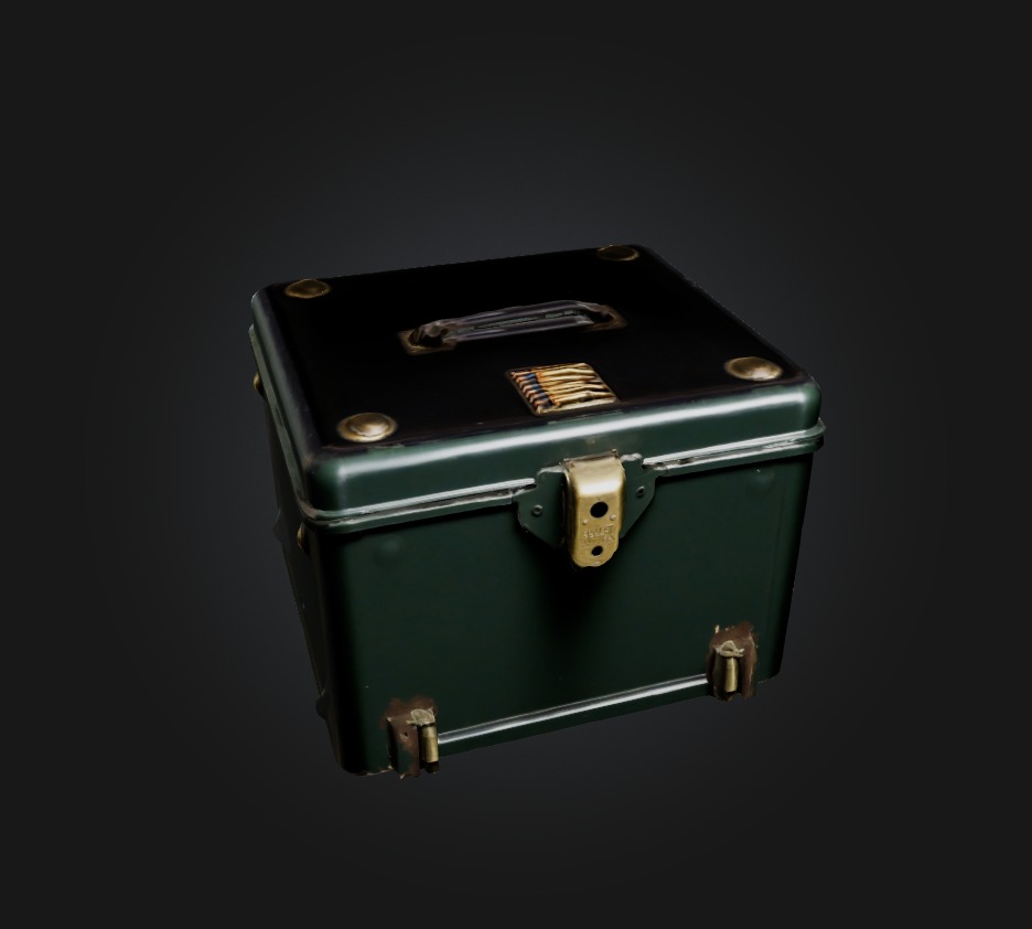 bullet box Low-poly 3D model_3