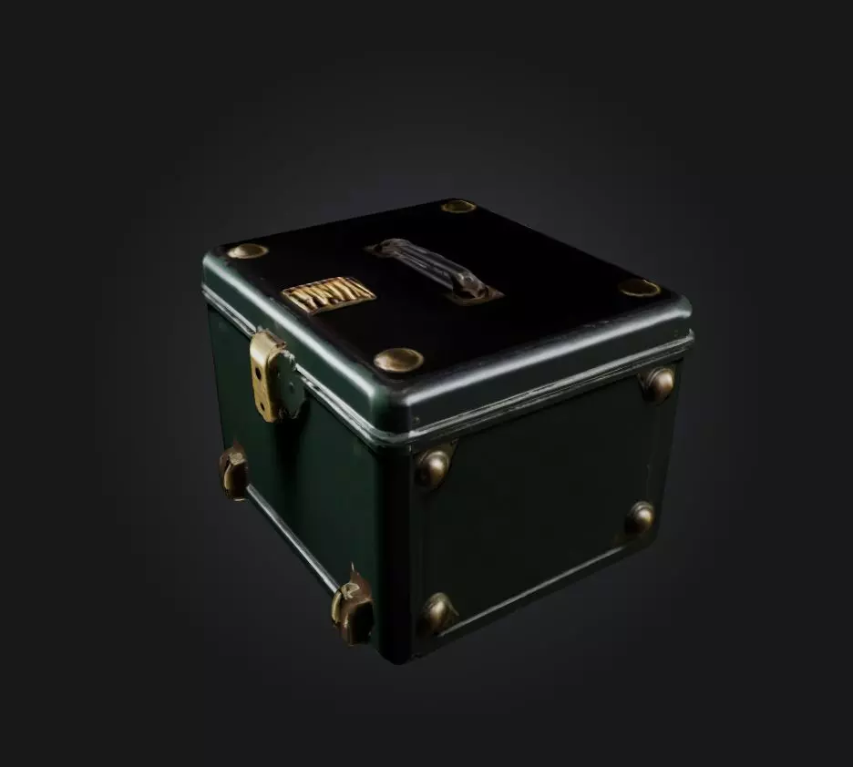 bullet box Low-poly 3D model_0