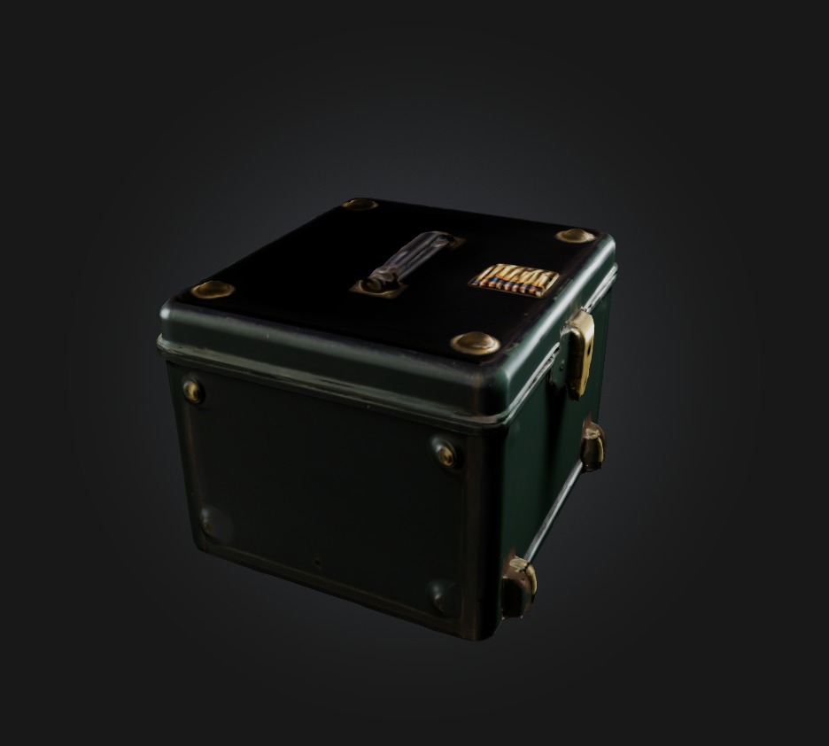 bullet box Low-poly 3D model_4