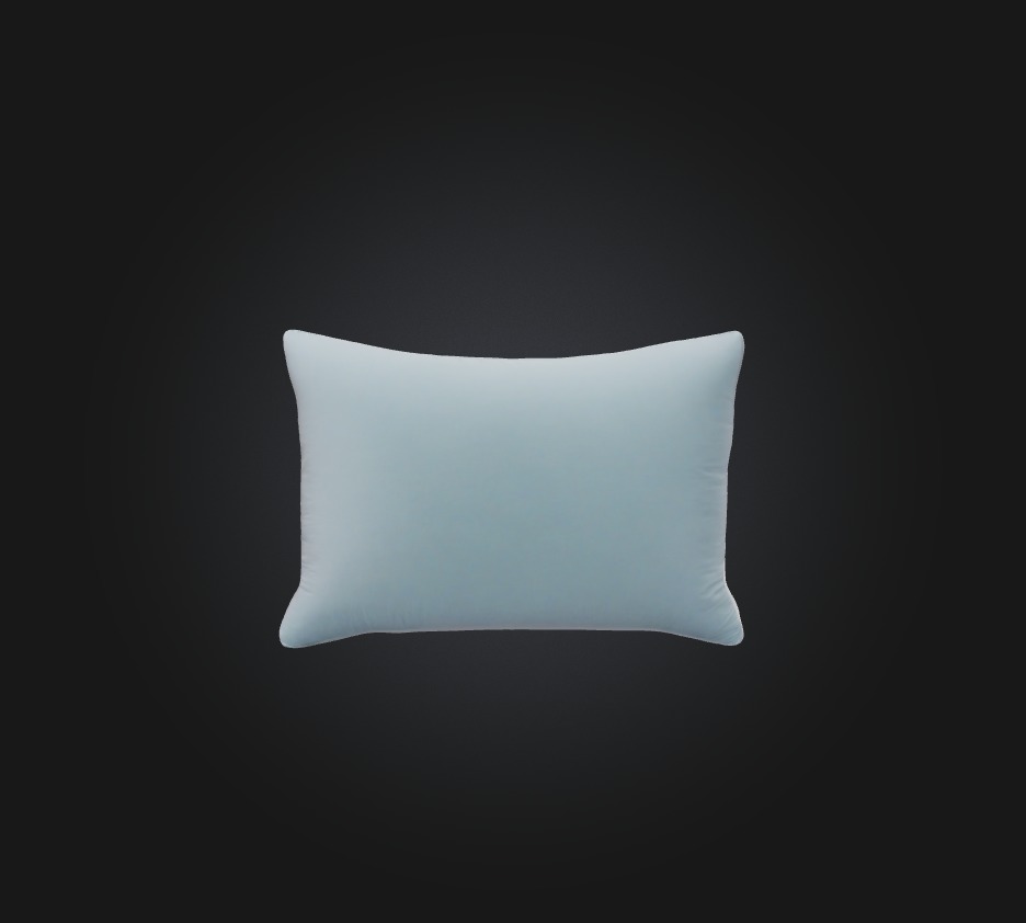 bed pillow Low-poly 3D model_6