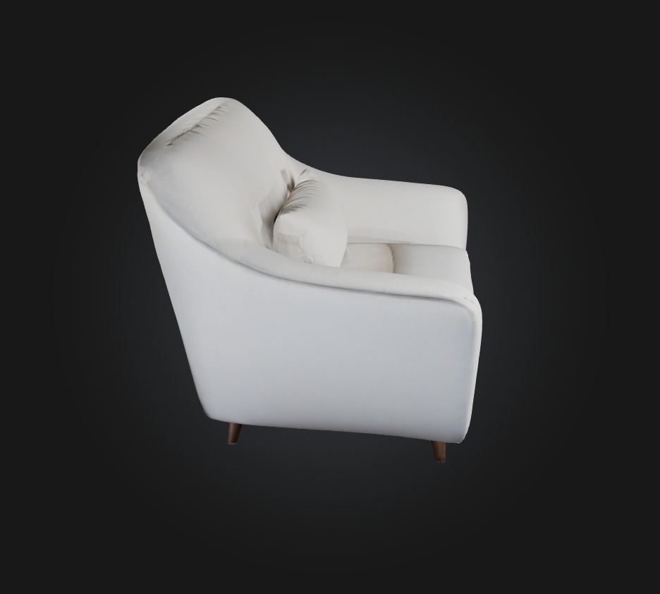 armchair Low-poly 3D model_4