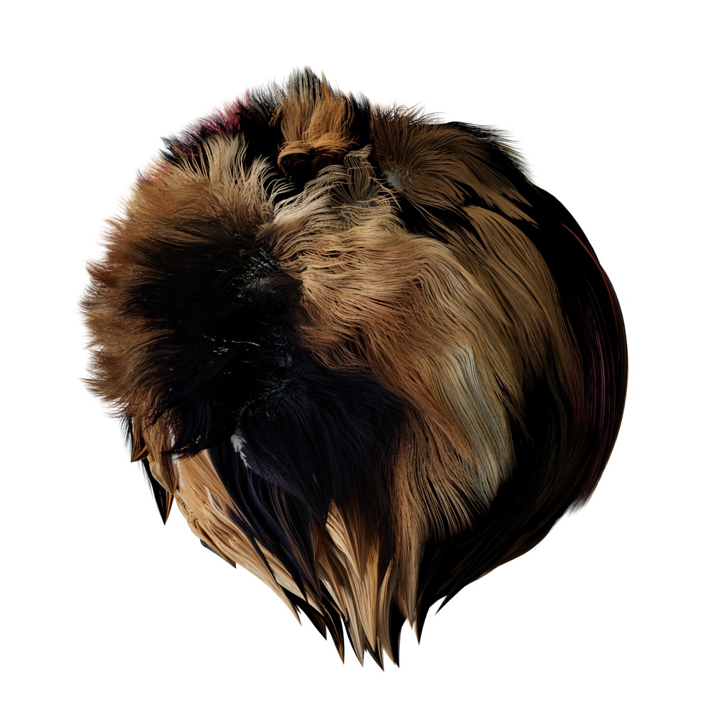 King Shepherd Dog Low-poly 3D model_37