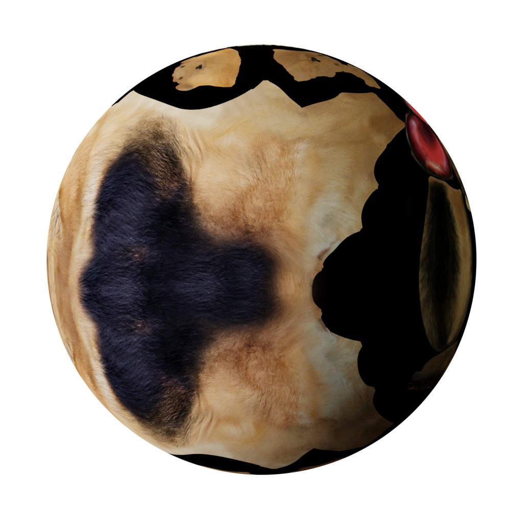 King Shepherd Dog Low-poly 3D model_36