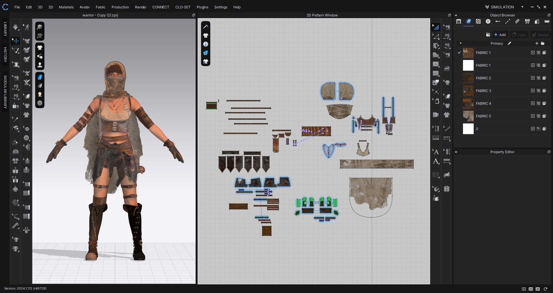 3D Female Warrior Outfit with Cape and Boots 3D model_17
