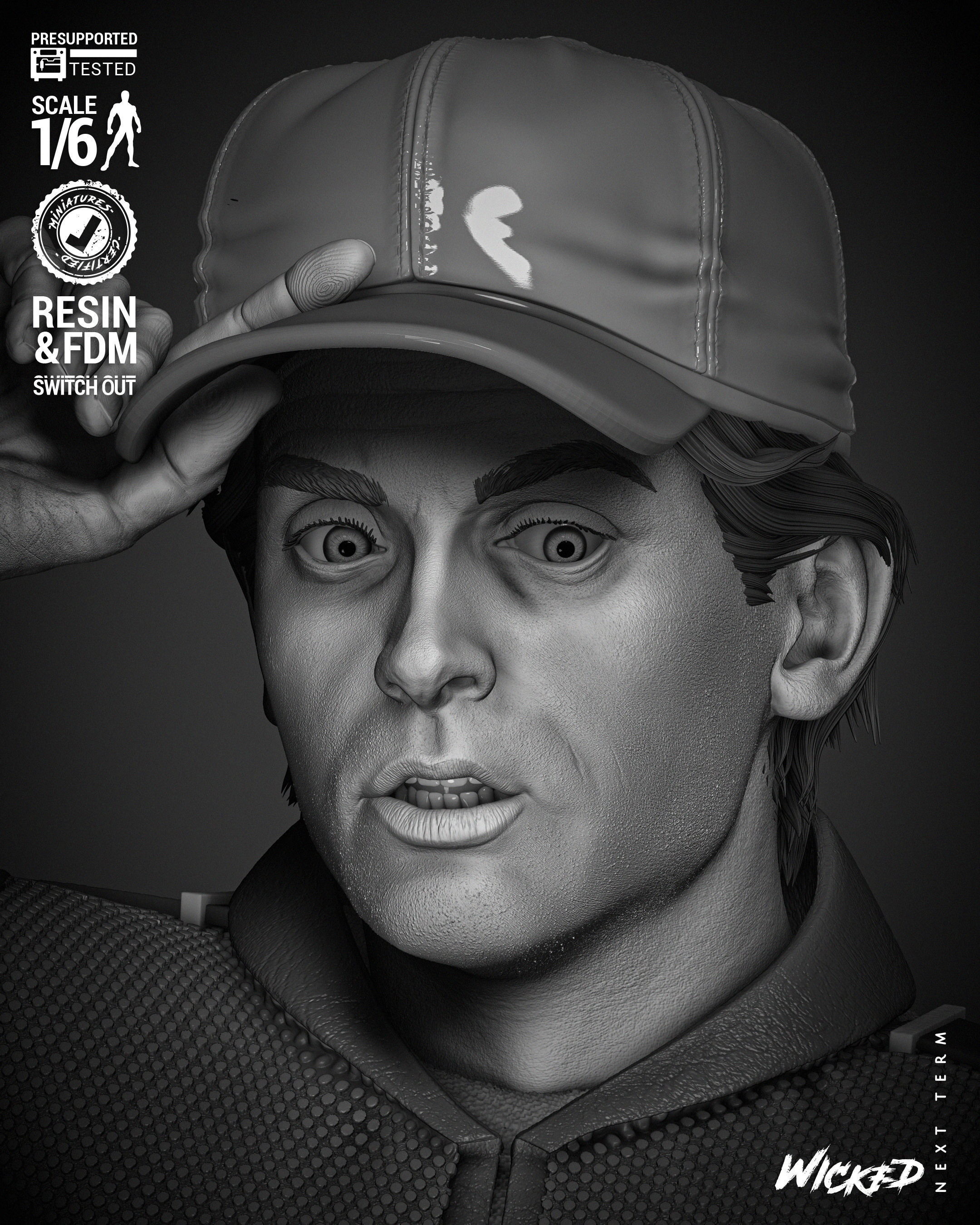 Wicked Movies Marty McFly Sculpture 3D print model_57
