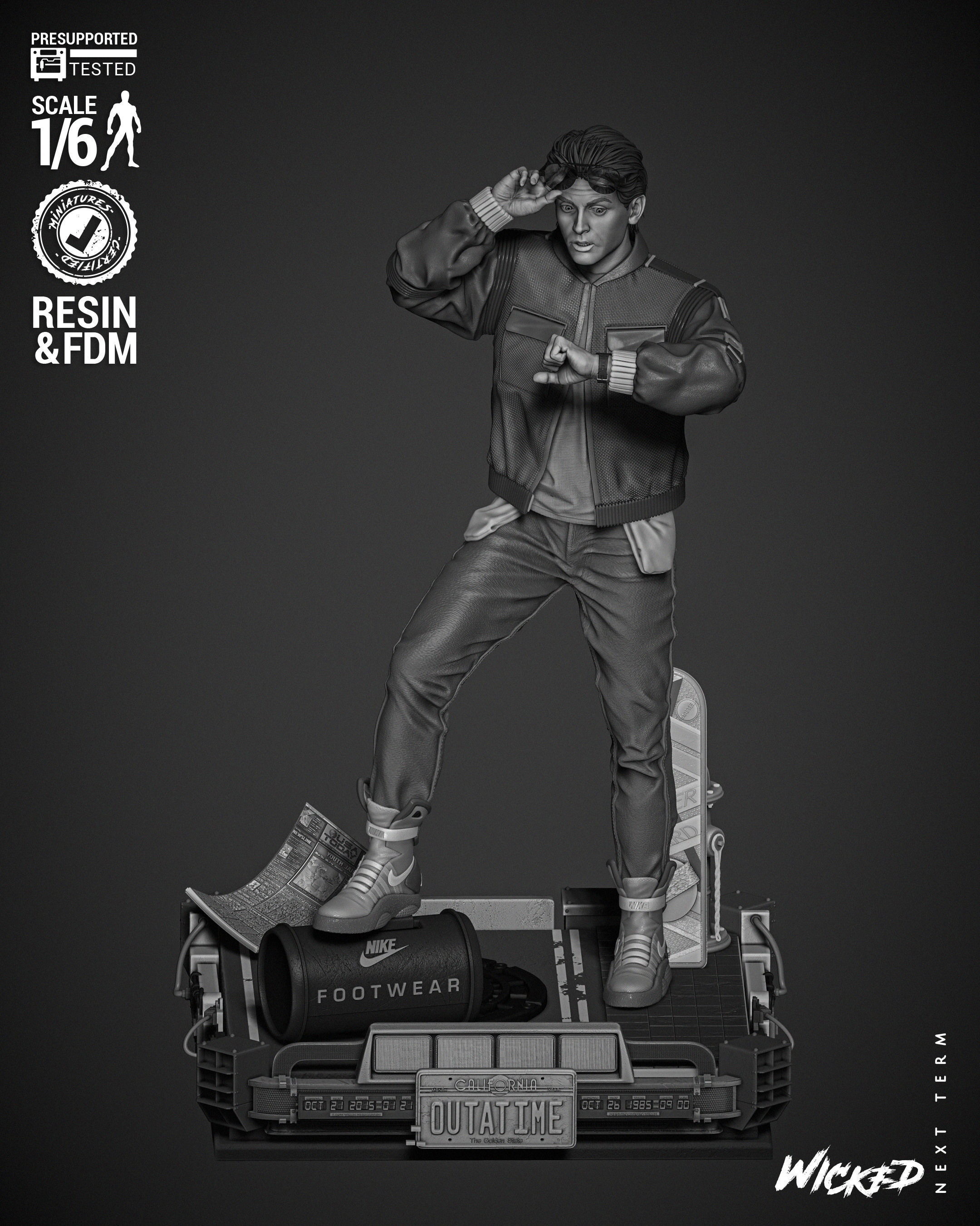 Wicked Movies Marty McFly Sculpture 3D print model_29