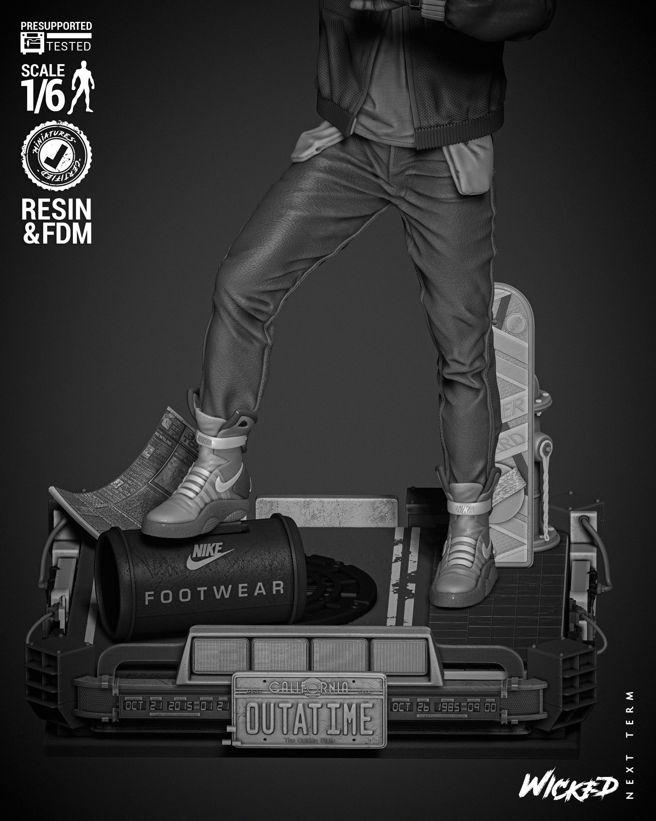 Wicked Movies Marty McFly Sculpture 3D print model_7