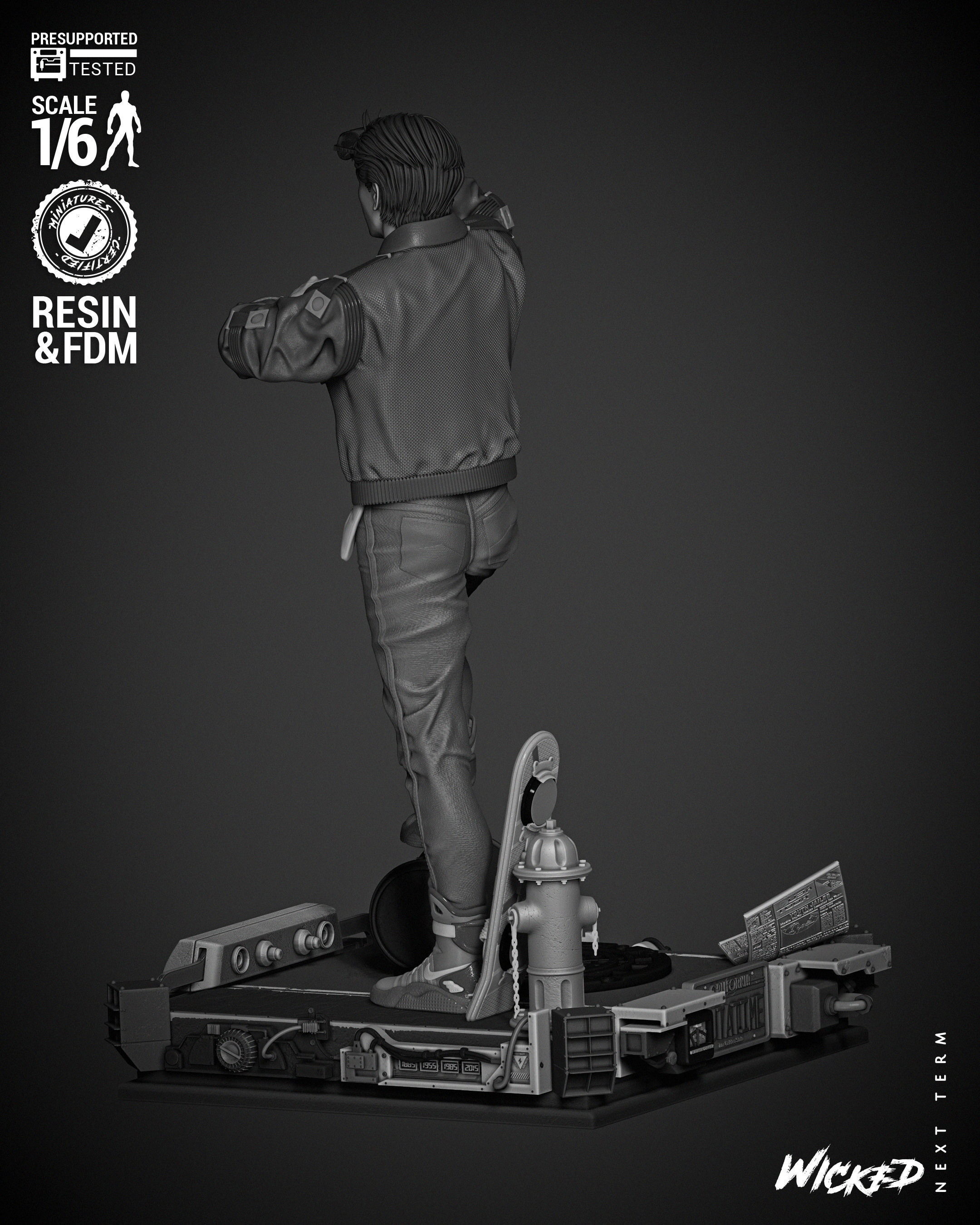 Wicked Movies Marty McFly Sculpture 3D print model_39
