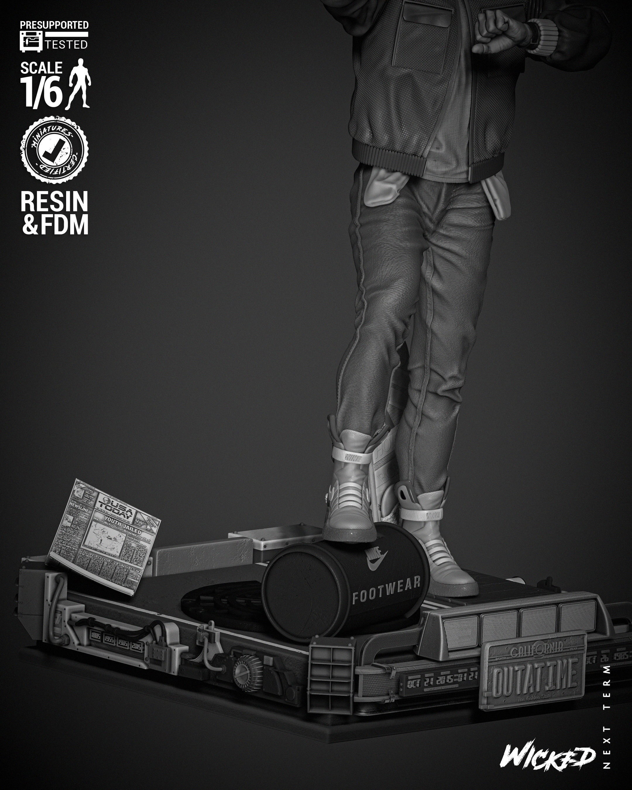 Wicked Movies Marty McFly Sculpture 3D print model_50