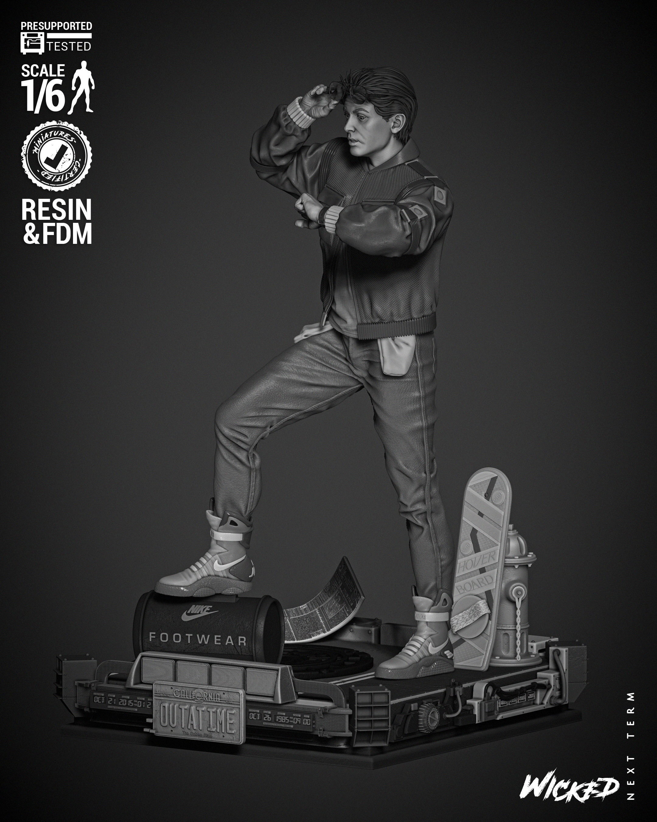 Wicked Movies Marty McFly Sculpture 3D print model_45