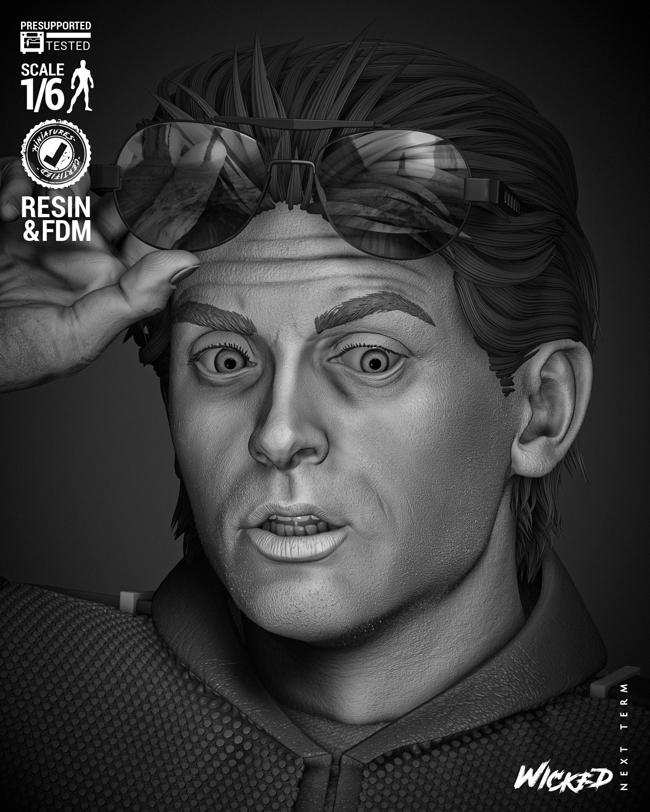 Wicked Movies Marty McFly Sculpture 3D print model_30