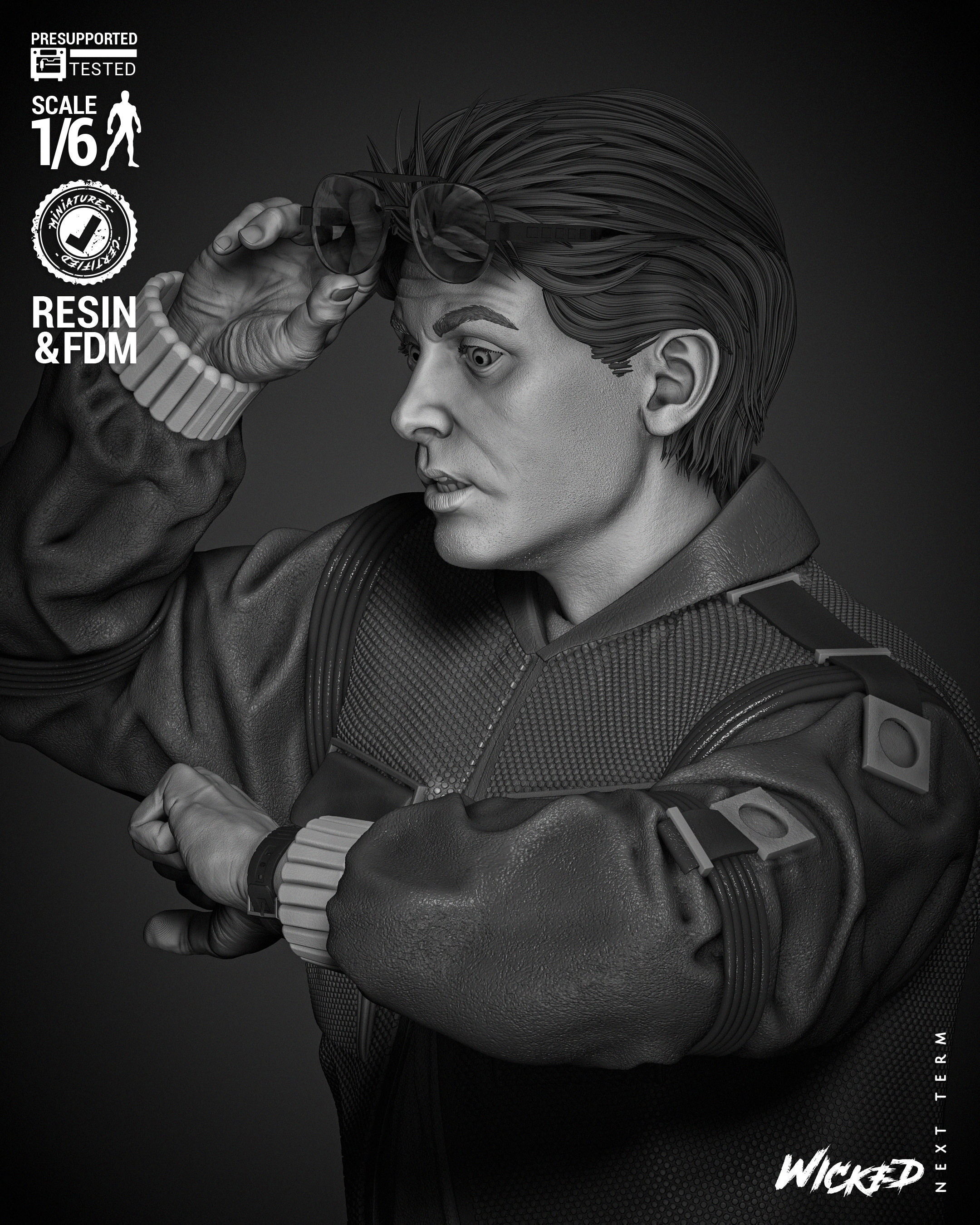 Wicked Movies Marty McFly Sculpture 3D print model_42