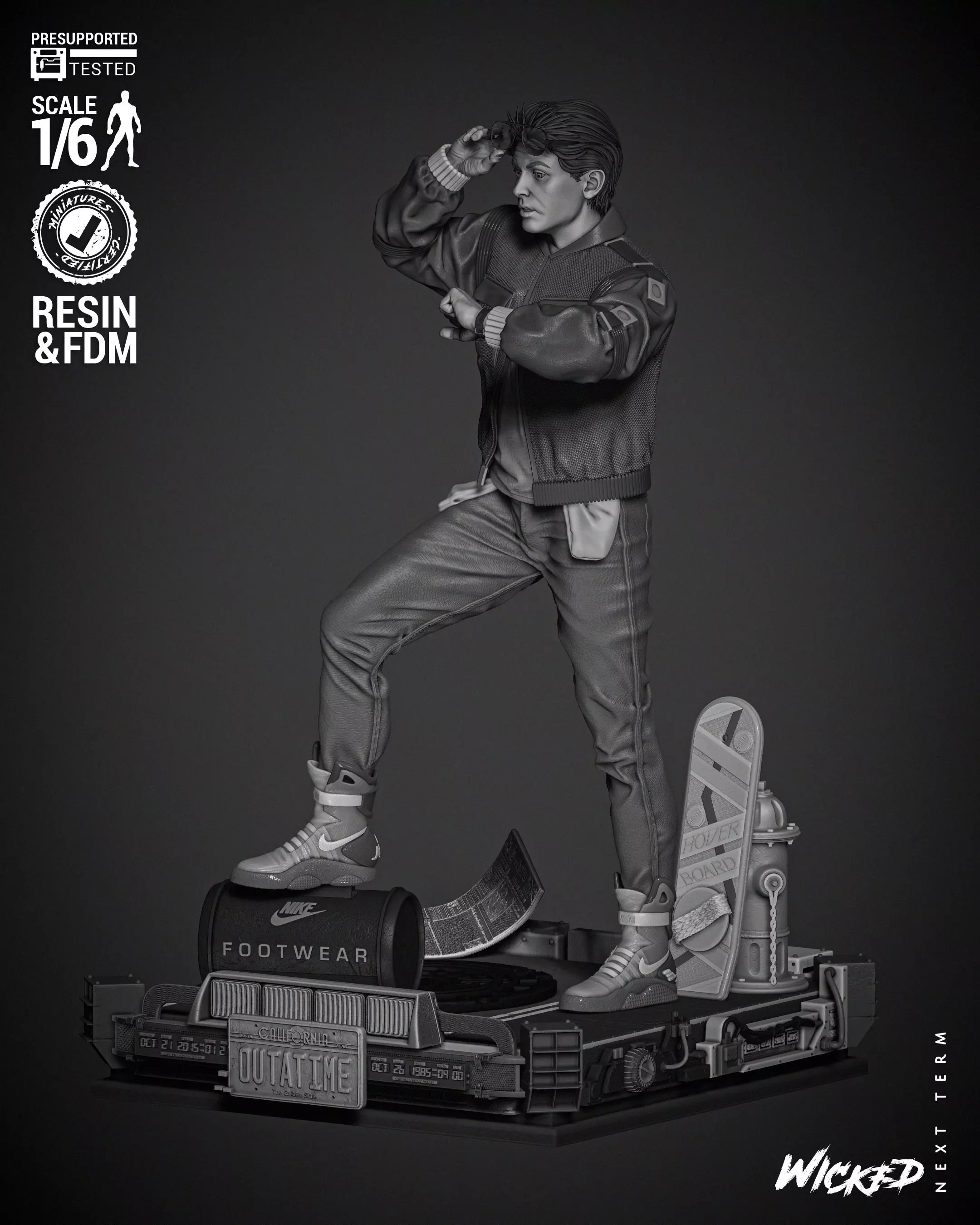 Wicked Movies Marty McFly Sculpture 3D print model_0
